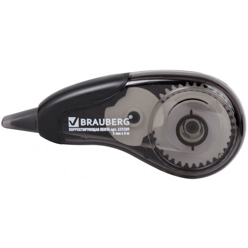 Корректирующая лента Brauberg (Брауберг) Design One, корпус чёрный, 5 мм х 6 м Корректирующая лента Brauberg (Брауберг) Design One, корпус чёрный, 5 мм х 6 м