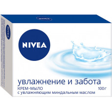 Крем-мыло Nivea (Нивея) Увлажнение и забота с миндальным маслом, 100 г Крем-мыло Nivea (Нивея) Увлажнение и забота с миндальным маслом, 100 г