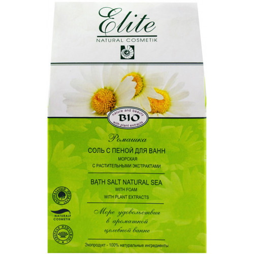 Соль с пеной для ванн Elite (Элит) Ромашка, 500 г Соль с пеной для ванн Elite (Элит) Ромашка, 500 г