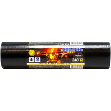 Мешки для мусора ПВД MirPack (МирПак) Силачи, цвет чёрный, 240 л, 40 мкм, 110х150 см, 10 шт