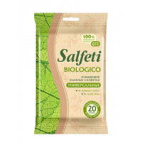 Влажные салфетки универсальные Salfeti (Салфети) Eco Biologico, 20 шт Влажные салфетки универсальные Salfeti (Салфети) Eco Biologico, 20 шт
