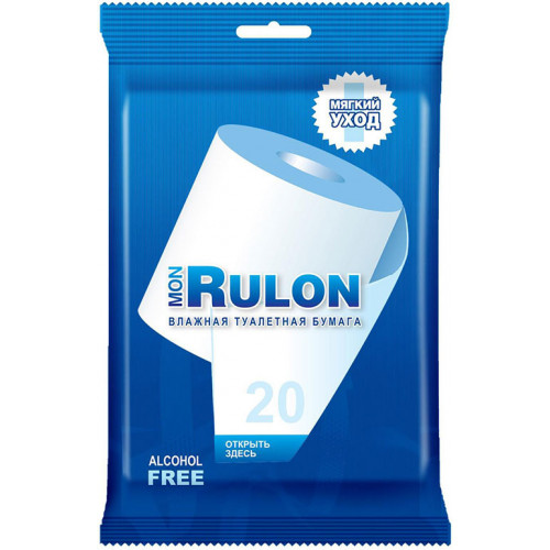 Влажная туалетная бумага Mon Rulon, 20 шт Влажная туалетная бумага Mon Rulon, 20 шт