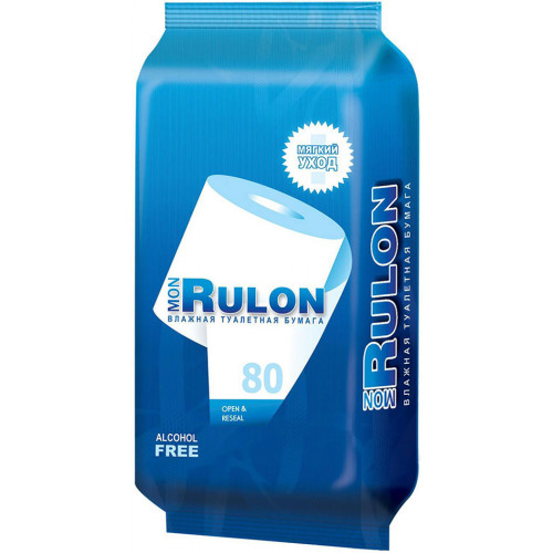 Влажная туалетная бумага Mon Rulon, 80 шт Влажная туалетная бумага Mon Rulon, 80 шт