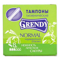 Тампоны гигиенические Grendy (Гренди) Normal, 8 шт Тампоны гигиенические Grendy (Гренди) Normal, 8 шт