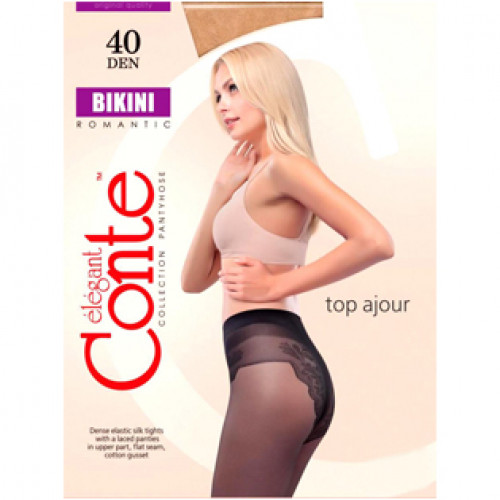 Колготки Conte Bikini (Конте Бикини), Mocca (шоколад), 40 den, 4 размер Колготки Conte Bikini (Конте Бикини), Mocca (шоколад), 40 den, 4 размер