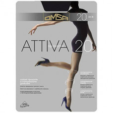 Колготки OMSA Attiva (Омса Аттива), Fumo (серый), 20 den, 4 размер Колготки OMSA Attiva (Омса Аттива), Fumo (серый), 20 den, 4 размер