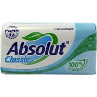 Мыло туалетное антибактериальное Absolut (Абсолют) Classic Освежающее, 90 г Мыло туалетное антибактериальное Absolut (Абсолют) Classic Освежающее, 90 г