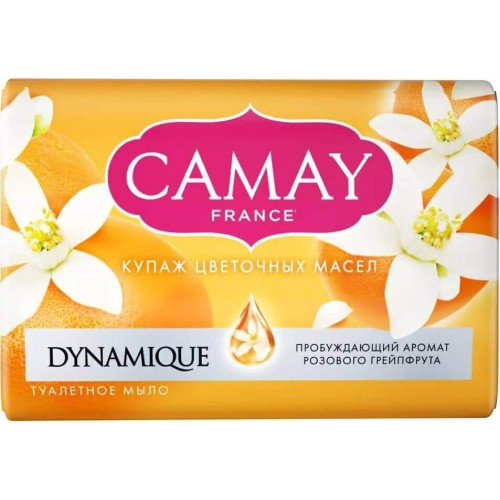 Мыло туалетное Camay (Камей) Dynamique Розовый грейпфрут, 85 г Мыло туалетное Camay (Камей) Dynamique Розовый грейпфрут, 85 г