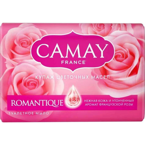 Мыло туалетное Camay (Камей) Romantique Аромат алых роз, 85 г Мыло туалетное Camay (Камей) Romantique Аромат алых роз, 85 г