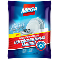 Моющее средство для посудомоечных машин Mega, пакет, 1 кг