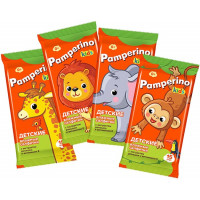 Детские влажные салфетки Pamperino Kids с экстрактом ромашки и витамином Е, mix, 15 шт Детские влажные салфетки Pamperino Kids с экстрактом ромашки и витамином Е, mix, 15 шт