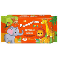 Детские влажные салфетки Pamperino Kids с экстрактом ромашки и витамином Е, 50 шт Детские влажные салфетки Pamperino Kids с экстрактом ромашки и витамином Е, 50 шт