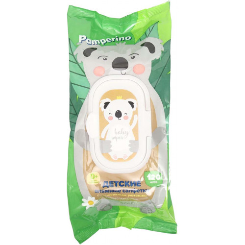 Детские влажные салфетки Pamperino alpaca mama Mix с экстрактом ромашки, пластиковая крышка, 120 шт Детские влажные салфетки Pamperino alpaca mama Mix с экстрактом ромашки, пластиковая крышка, 120 шт