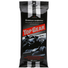 Салфетки влажные для салона автомобиля Top Gear, 30 шт Салфетки влажные для салона автомобиля Top Gear, 30 шт