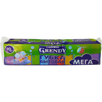 Губка для посуды Grendy (Гренди) Мега, 10 шт