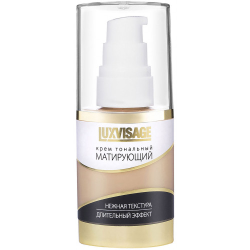 Крем тональный матирующий LuxVisage, тон 01 - Фарфоровый Крем тональный матирующий LuxVisage, тон 01 - Фарфоровый