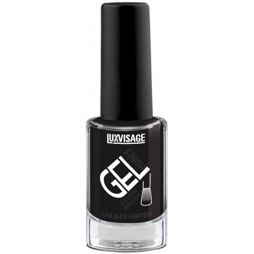 Лак для ногтей LuxVisage Gel finish, тон 10 - Черный Лак для ногтей LuxVisage Gel finish, тон 10 - Черный