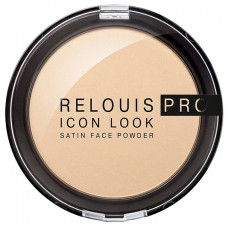 Пудра компактная Relouis PRO Icon Look Satin Face Powder, тон 01