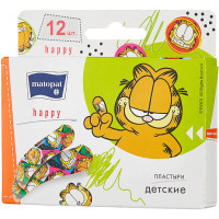 Детские пластыри Bella (Белла) Matopat Happy, 12 шт Детские пластыри Bella (Белла) Matopat Happy, 12 шт