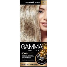 Краска-уход для волос Gamma (Гамма), тон 9.1 - Пепельный блондин Краска-уход для волос Gamma (Гамма), тон 9.1 - Пепельный блондин