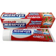 Зубная паста Новый Жемчуг Тройное действие, туба, 100 мл