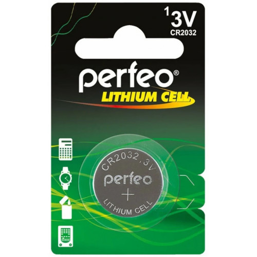Батарейка Perfeo (Перфео) Lithium Cell CR2032 Батарейка Perfeo (Перфео) Lithium Cell CR2032