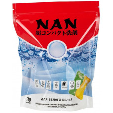Капсулы для стирки белого белья Nan (НАН), 30 шт*15 г Капсулы для стирки белого белья Nan (НАН), 30 шт*15 г