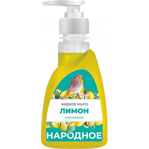 Мыло жидкое Flora (Флора) Народное Лимон, дозатор, 250 мл Мыло жидкое Flora (Флора) Народное Лимон, дозатор, 250 мл