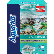 Таблетки для посудомоечных машин Aquarius (Аквариус) Сила минералов, 100 шт Таблетки для посудомоечных машин Aquarius (Аквариус) Сила минералов, 100 шт