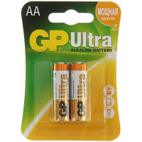 Батарейка алкалиновая GP Ultra, AA, LR6-2BL, в блистере, 2 шт Батарейка алкалиновая GP Ultra, AA, LR6-2BL, в блистере, 2 шт