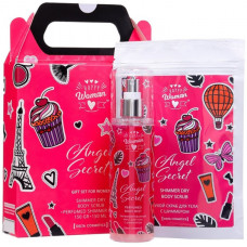 Подарочный набор для женщин Happy Women Angel Secret, мист для тела 150 мл + скраб для тела 150 г Подарочный набор для женщин Happy Women Angel Secret, мист для тела 150 мл + скраб для тела 150 г
