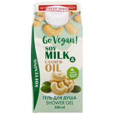 Гель для душа Go Vegan Soy milk Cashew oil, 330 мл Гель для душа Go Vegan Soy milk Cashew oil, 330 мл