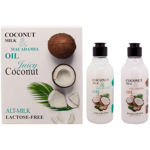 Подарочный набор для женщин Body Boom Go Vegan Detox Juicy Coconut, гель для душа 200 мл + лосьон для тела 200 мл Подарочный набор для женщин Body Boom Go Vegan Detox Juicy Coconut, гель для душа 200 мл + лосьон для тела 200 мл