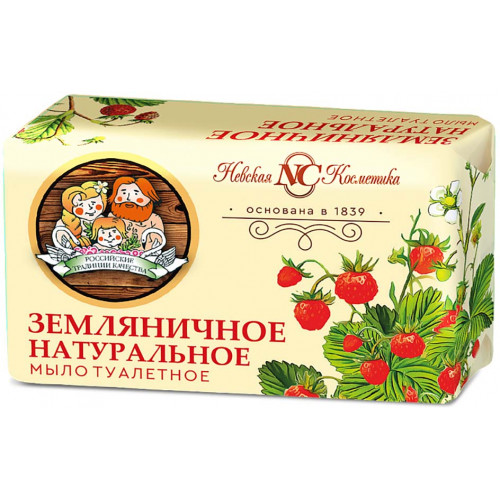 Туалетное мыло Невская Косметика Земляничное, 180 г Туалетное мыло Невская Косметика Земляничное, 180 г