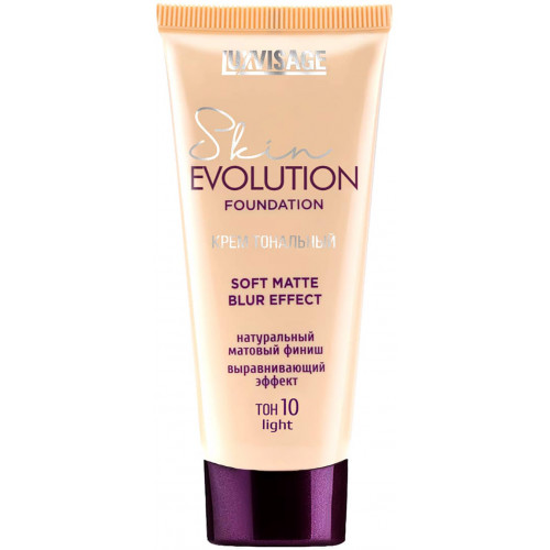 Крем тональный LuxVisage (Люкс Визаж) Skin Evolution Foundation Soft Matte Blur Effect, тон 10 - Light Крем тональный LuxVisage (Люкс Визаж) Skin Evolution Foundation Soft Matte Blur Effect, тон 10 - Light