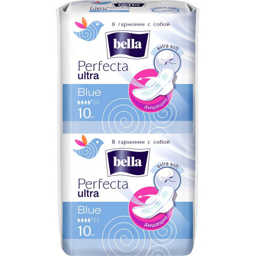 Гигиенические прокладки Bella Perfecta Ultra Blue (Белла Перфекта Ультра Блю), супертонкие, 4+ капли, 20 шт Гигиенические прокладки Bella Perfecta Ultra Blue (Белла Перфекта Ультра Блю), супертонкие, 4+ капли, 20 шт
