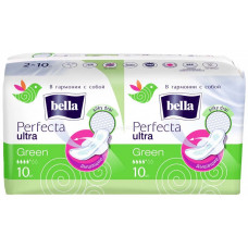 Гигиенические прокладки Bella Perfecta Ultra Green (Белла Перфекта Ультра Грин), супертонкие, 4+ капли, 20 шт