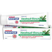 Зубная паста Новый Жемчуг Хвойный бальзам, 50 мл Зубная паста Новый Жемчуг Хвойный бальзам, 50 мл