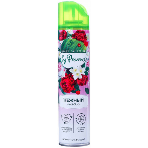 Освежитель воздуха Green Collection by Provence Нежный пион, 300 мл Освежитель воздуха Green Collection by Provence Нежный пион, 300 мл