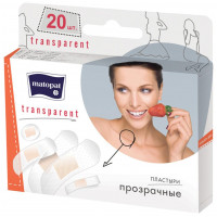 Пластырь Bella (Белла) Matopat Transparent, 20 шт Пластырь Bella (Белла) Matopat Transparent, 20 шт