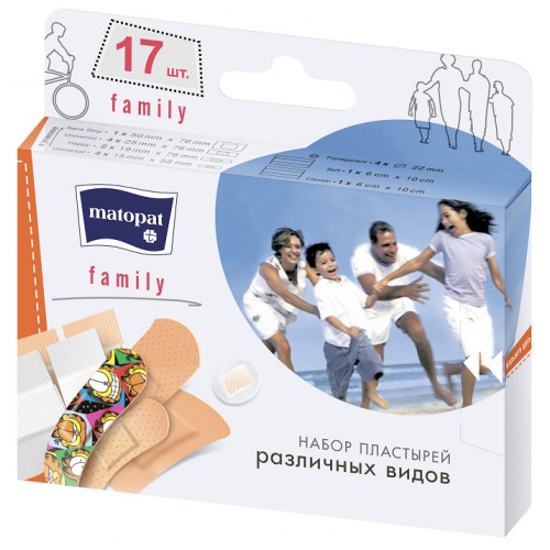 Пластырь Bella (Белла) Matopat Family, 17 шт Пластырь Bella (Белла) Matopat Family, 17 шт