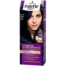 Краска для волос Palette (Палет) С1 - Иссине-черный Краска для волос Palette (Палет) С1 - Иссине-черный