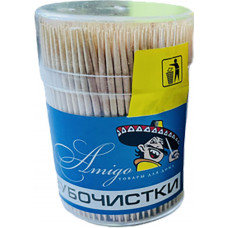 Зубочистки деревянные Amigo (Амиго), 300 шт Зубочистки деревянные Amigo (Амиго), 300 шт