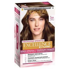 Краска для волос L'Oreal (Лореаль) Excellence Creme, тон 5 - Светло-каштановый Краска для волос L'Oreal (Лореаль) Excellence Creme, тон 5 - Светло-каштановый