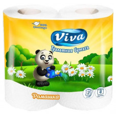 Туалетная бумага Viva (Вива) Ромашка полевая, 2-слойная 4 рулона Туалетная бумага Viva (Вива) Ромашка полевая, 2-слойная 4 рулона