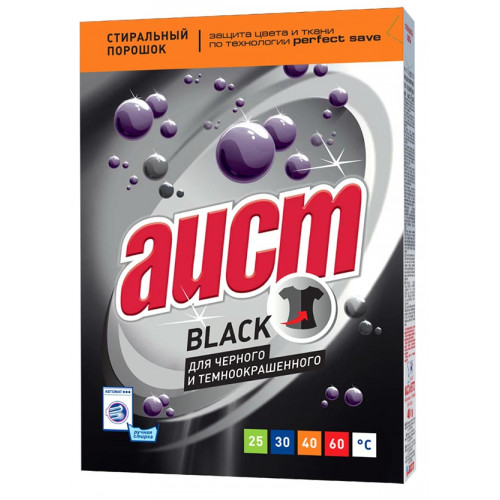 Стиральный порошок для черного и темноокрашенного белья Аист Black, 400 г Стиральный порошок для черного и темноокрашенного белья Аист Black, 400 г