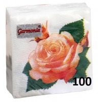 Салфетки Гармония Розы, 100 шт Салфетки Гармония Розы, 100 шт