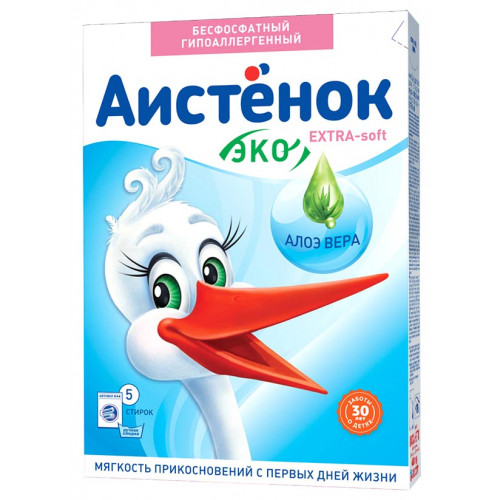 Стиральный порошок Аист Аистенок Extra-soft, 400 г Стиральный порошок Аист Аистенок Extra-soft, 400 г