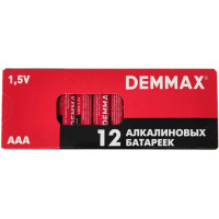 Батарейки алкалиновые Demmax AAA (LR03, BP12PR), 12 шт Батарейки алкалиновые Demmax AAA (LR03, BP12PR), 12 шт