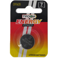 Литиевая батарейка Трофи Energy Power CR1620-1BL Литиевая батарейка Трофи Energy Power CR1620-1BL